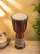 УЦЕНКА Сувенирный музыкальный инструмент «Барабан Джембе», 18×18×40 см, махагон 10902075