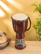 УЦЕНКА Сувенирный музыкальный инструмент «Барабан Джембе», 18×18×40 см, махагон 10902075