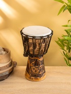 УЦЕНКА Сувенирный музыкальный инструмент «Барабан Джембе», 30×16×16 см, МИКС - Фото 2