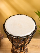 УЦЕНКА Сувенирный музыкальный инструмент «Барабан Джембе», 30×16×16 см, МИКС - Фото 4
