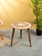 УЦЕНКА Столик кофейный, 44×44×45 см, манговое дерево - Фото 1