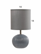 Лампа настольная «Киара» 1×40 Вт Е14 синий 13×13×25 см - фото 809239809