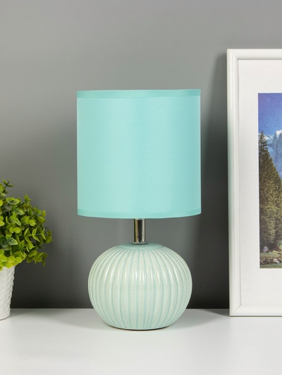 Лампа настольная «Киара» 1×40 Вт Е14 зеленая 13×13×25 см