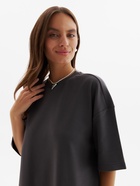 Футболка женская MINAKU, over size (44-48), цвет тёмно-серый - фото 809074977