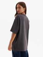 Футболка женская MINAKU, over size (44-48), цвет тёмно-серый - фото 809239817