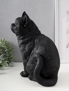 Фигурка гипс «Кошка чёрная окраска», 31.5×16×24 см - Фото 2