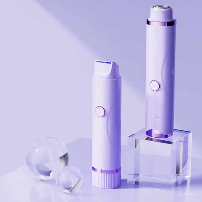 Триммер LTRI-26, женский, 2 насадки, от АКБ, сиреневый - Фото 1