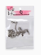 Замок-карабин родированный «Сердце», набор 5 шт. с удлинительной цепочкой 5 см, цвет серебро - фото 809178955