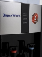 Кулер для воды AquaWork AW 16LDR, 700 Вт, нагрев, охлаждение до 12º С, 2 крана, серебристо-чёрный - Фото 4