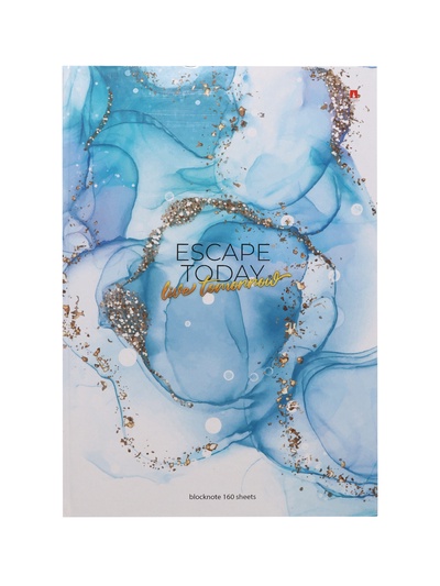 Блокнот - престиж А4, 160 листов, мрамор