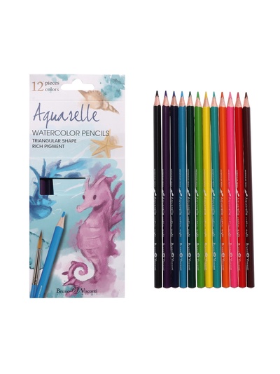 Карандаши акварельные 12 цветов, BrunoVisconti. Dream World