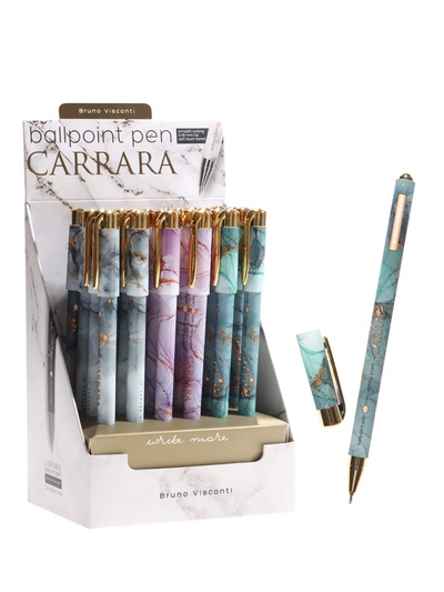 Ручка шариковая BrunoVisconti. Carrara.Bright 0.38 мм, стержень синий, МИКС