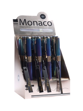 Ручка шариковая BrunoVisconti. MONACO.PEARL 0.5мм, стерж/син, темно-син корп