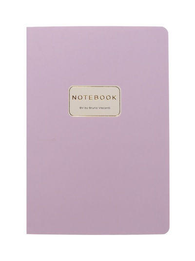 Тетрадь 40 листов в линейку, BrunoVisconti. Monocolor, зефирный, сиреневый
