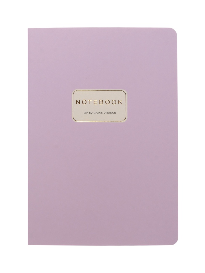 Тетрадь 40 листов в линейку, BrunoVisconti. Monocolor, зефирный, сиреневый - Фото 1