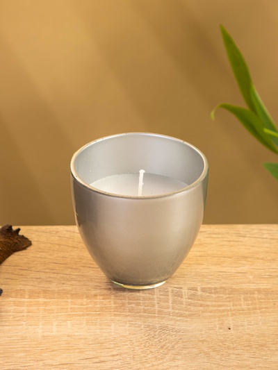 УЦЕНКА Свеча ароматическая в стеклянном подсвечнике, 85 г, жимолость