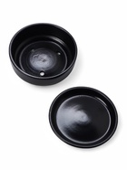 Горшок - бонсайница «Огма» для кактусов и суккулентов, 700 мл, d=15 см, h=5.5 см, керамика, с поддоном, чёрный - Фото 3