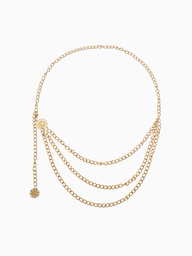 Бодичейн женская «Многоуровневая» на талию, цвет золото