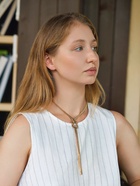 Кулон «Галстук узел», цвет золото - Фото 2