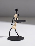 Подсвечник на 1 свечу «Аборигенка с ребёнком за спиной», металл, d=6 см, 10.5×8×14.5 см - Фото 4