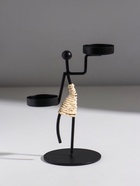 Подсвечник на 2 свечи «Аборигенка танцующая», металл, d=4 см, 10.5×8×16 см 10873967 - фото 16637003