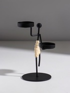 Подсвечник на 2 свечи «Аборигенка танцующая», металл, d=4 см, 10.5×8×16 см - Фото 4