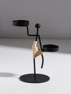 Подсвечник на 2 свечи «Аборигенка танцующая», металл, d=4 см, 10.5×8×16 см - Фото 5