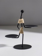 Подсвечник на 2 свечи «Абориген жонглёр», металл, d=6 см, 16×8×16 см 10873968 - фото 16637012
