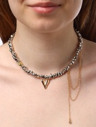 Колье «Сердце» водопад, L=30 см, цветной - Фото 7