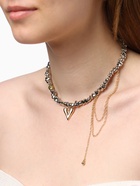 Колье «Сердце» водопад, L=30 см, цветной - Фото 2