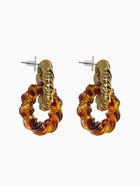 Серьги ассорти «Леопард» крученые, цветной в серебре 10877333