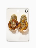 Серьги ассорти «Леопард» крученые, цветной в серебре 10877333