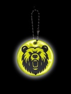 Светоотражающий элемент «Медведь», двусторонний, 4.7×4.7 см, салатовый - Фото 3