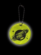 Светоотражающий элемент «Сатурн», двусторонний, 4.7×4.7 см, салатовый - Фото 3