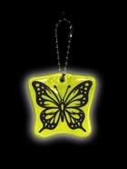 Светоотражающий элемент «Бабочка», двусторонний, 4.8×4.6 см, салатовый - Фото 3