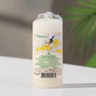 УЦЕНКА Ароматическая свеча-цилиндр «Ваниль», 4×9 см, 11 ч, 88 г, бежевая 10902554