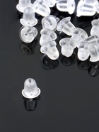 Заглушки для сережек, швенз, пусет силиконовые для швенз и пусет, набор 30 шт. 4×5 мм - Фото 4