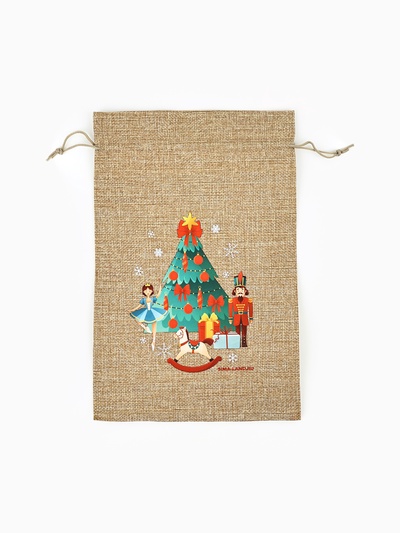 Мешок с термонаклейкой «Новый год: Щелкунчик», 20×30 см