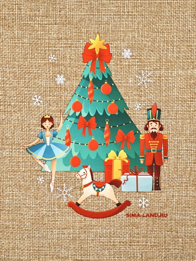 Мешок с термонаклейкой «Новый год: Щелкунчик», 20×30 см