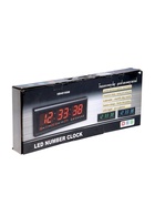 УЦЕНКА Часы электронные настенные, 19 х 3 х 48 см, синие цифры - Фото 5