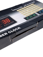 УЦЕНКА Часы электронные настенные, 19 х 3 х 48 см, синие цифры - Фото 8