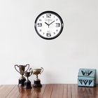 УЦЕНКА Часы настенные "Числа", d=23 см, черные - Фото 2