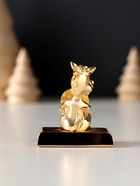 Фигурка «Лошадка с монеткой на подставке и с пожеланием: Счастья», 4×2.3×5 см - Фото 4