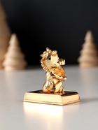 Фигурка «Лошадка с монеткой на подставке и с пожеланием: Удачи», 4×2.3×5 см - Фото 3