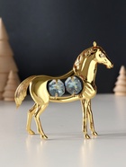 Фигурка металл «Лошадь» с 4 хрусталиками, 9×3×9 см - Фото 4