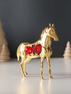 Фигурка металл «Лошадь» с 4 красными хрусталиками, 9×3×9 см - Фото 5