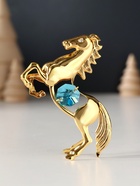 Фигурка металл «Лошадь» с 2 голубыми хрусталиками, 5.5×2×8 см - Фото 2