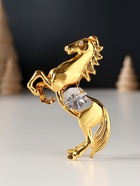 Фигурка металл «Лошадь» с 2 прозрачными хрусталиками, 5.5×2×8 см - Фото 2