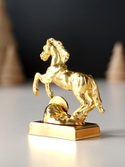 Фигурка металл «Лошадь» с монеткой и пожеланием «Богатства», 6×2.5×6 см - Фото 4