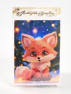 Алмазная вышивка с частичным заполнением «Лисичка» 15×21, холст - Фото 5